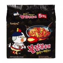 Samyang Buldok Hot Chicken Noodles 5x140g Stir Fried Spicy Ramen Noodle