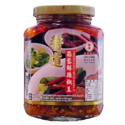 Hwa Nan Chilli Oil with garlic 369g 蒜蓉 Garlic Chilli Oil