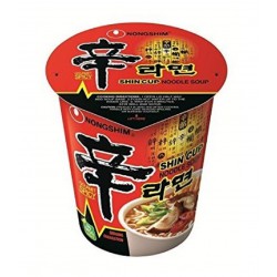 Nongshim Shin Cup Noodle Soup 68g Spicy Shin Cup Noodles