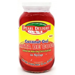 Pearl Delight Coconut Red Gel 340g Nata De Coco in syrup