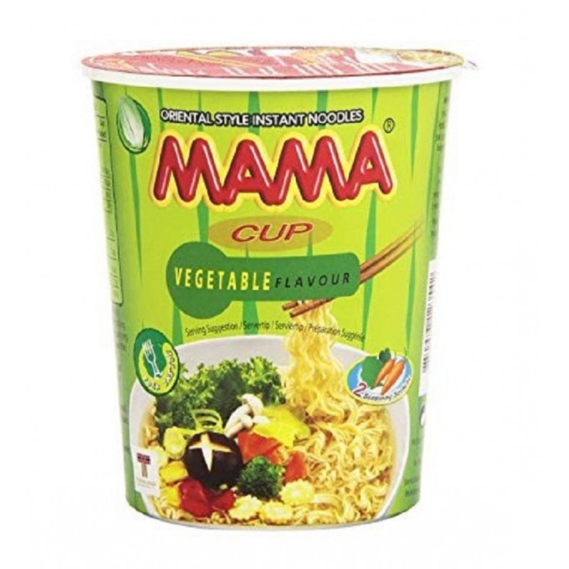 Mama - 70g Instant Noodles (Vegetable) Cup Mama - 70g Instant Noodles (Vegetable) Cup