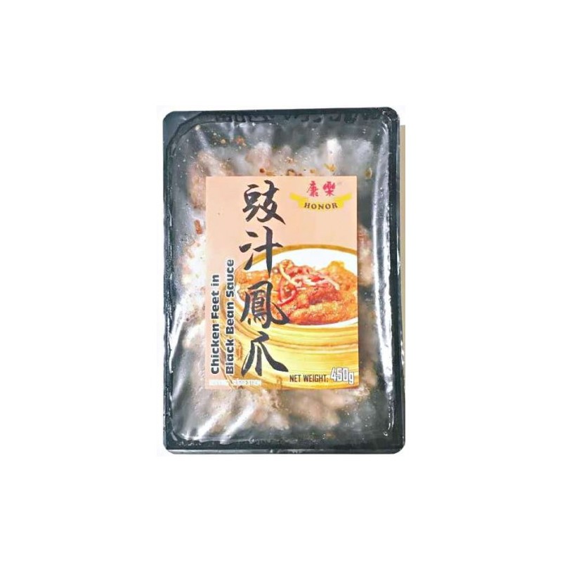 Honor Chicken Feet in Black Bean Sauce 450g Frozen and Prepared Chicken Feet