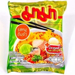 Mama Noodles Tom Yum Pork Flavour 60g Thai Yellow Noodles