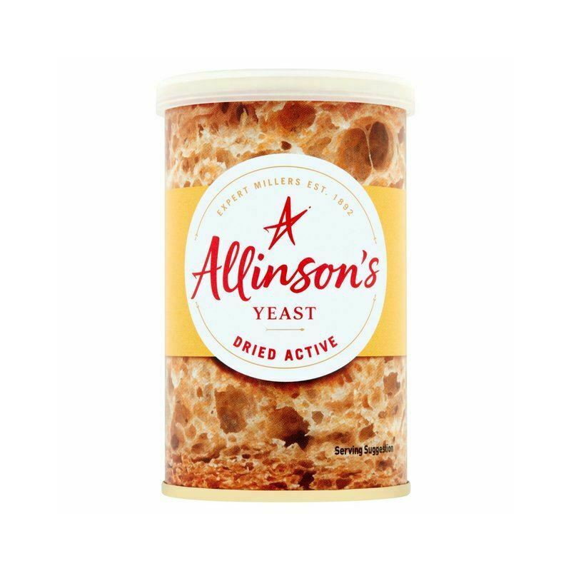 Allinson's Yeast Dried Active 125g Canned Yeast