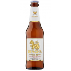 Singha Premium Import Larger 5% Beer 330ml Thai Singha Beer