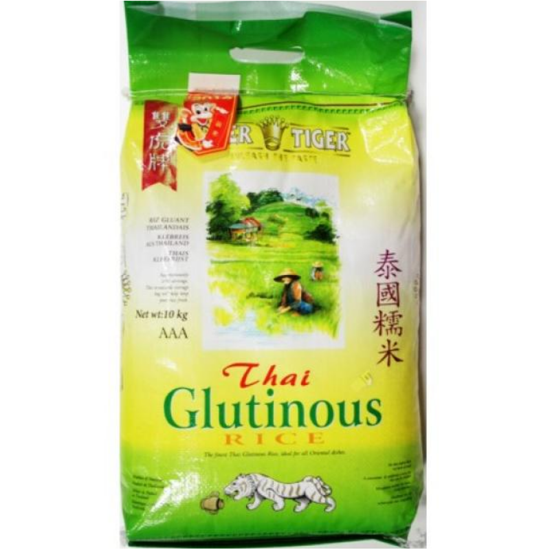 Tiger Tiger Thai Glutinous Rice 10kg New 2023 Crop Sticky Rice Tiger Tiger Thai Glutinous Rice 10kg New 2023 Crop Sticky Rice
