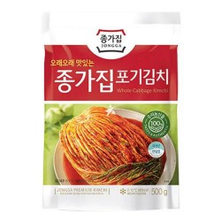 Jongga Pog Gi Whole Cabbage Kimchi 500g 종가 포기김치 Chongga Fresh Kimchi NEW PACKAGING 2020