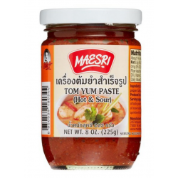 Maesri Tom Yum Paste 225g Hot and Sour Paste