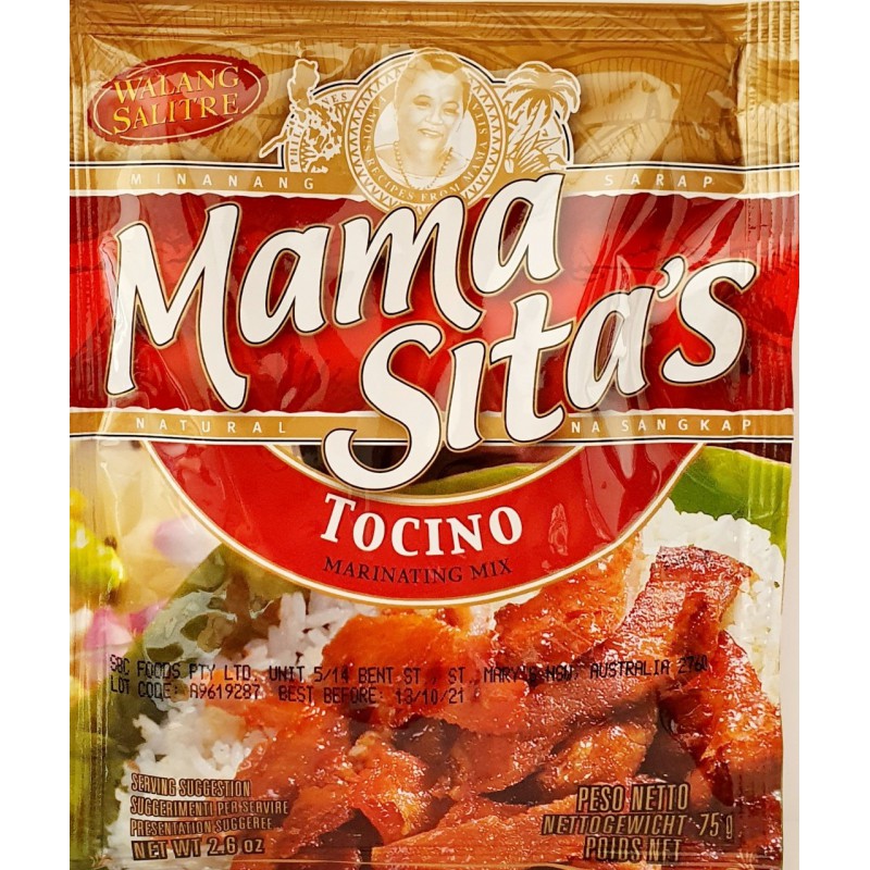 Mama Sita's 75g Tocino Pork Oriental Marinating Mix Mama Sita's 75g Tocino Pork Oriental Marinating Mix