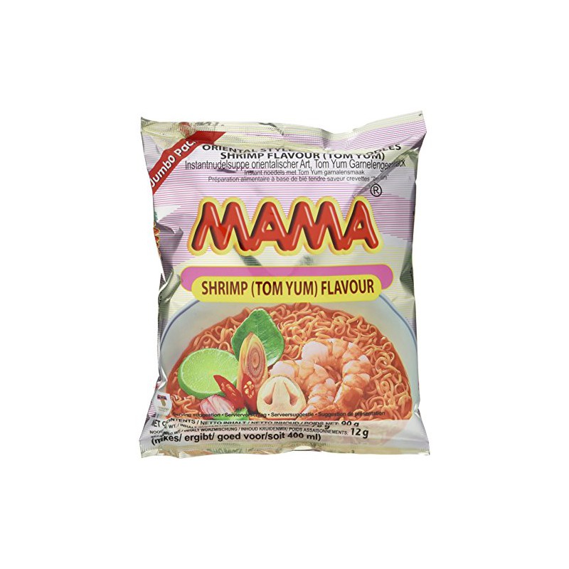 Mama Oriental Style Instant Noodles 20x90g Shrimp Tom Yum Flavour