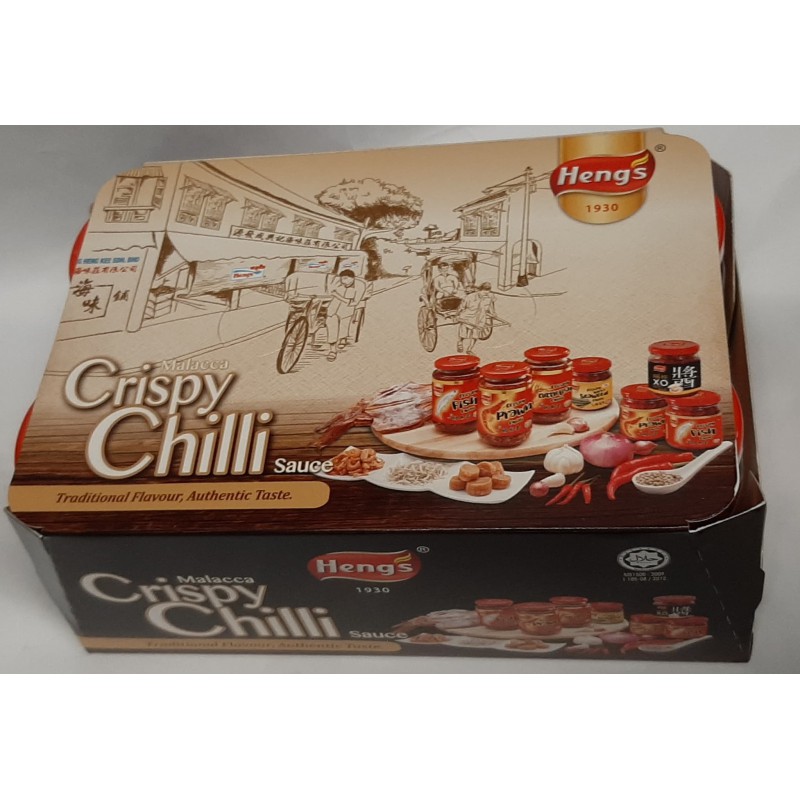 Heng's Crispy Prawn Chilli 6X180g Crispy Prawn Chilli Heng's Crispy Prawn Chilli 6X180g Crispy Prawn Chilli