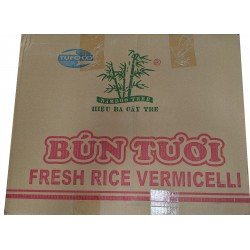 Bamboo Tree Fresh Rice Vermicelli 30x400g Bún Tươi VN Fresh Rice Vermicelli Noodle Red