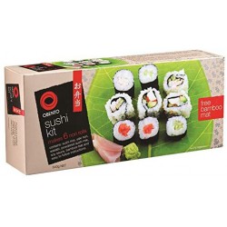 Obento Sushi Kit with Bamboo Mat 6pce Starter Kit makes 6 Sushi Rolls