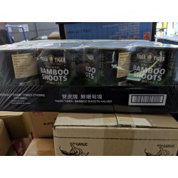 Tiger Tiger Full Case of 12x Halved Bamboo Shoots 560g in water