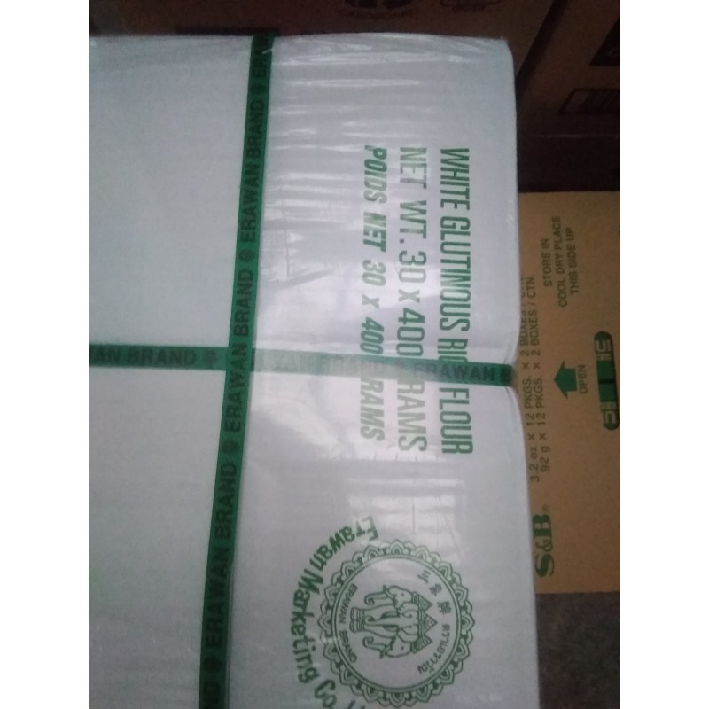Erawan Glutinous Rice Flour 30x400g Thai Glutinous Rice Flour Erawan Glutinous Rice Flour 30x400g Thai Glutinous Rice Flour