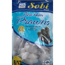 Sobi Brand Fresh Water Prawns 8/12 900g Gross 440g Net...