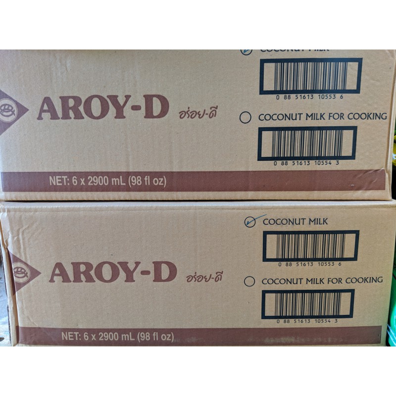 Aroy-D Coconut Milk Case 6x2900ml Thai Coconut Milk Aroy-D Coconut Milk Case 6x2900ml Thai Coconut Milk