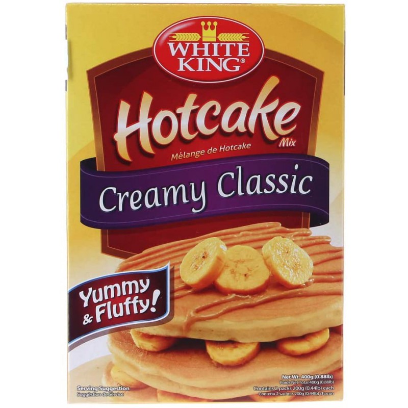 White King Creamy Classic Hotcake Mix 400g Filipino Waffle and Pancake Mix White King Creamy Classic Hotcake Mix 400g Filipino Waffle and Pancake Mix
