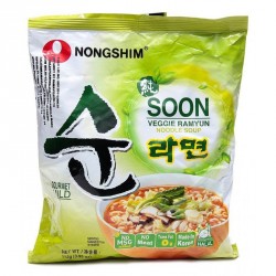 Nongshim Noodles 112g Soon Veggie Ramyun (농심 순라면) No MSG Korean Noodle Soup