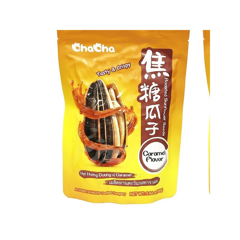 Cha Cha Roasted Sunflower Seeds Caramel Flavor 160g Sunflower Seeds