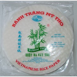 Bamboo Tree Vietnamese Rice Paper 22cm 340g Round Rice Papers
