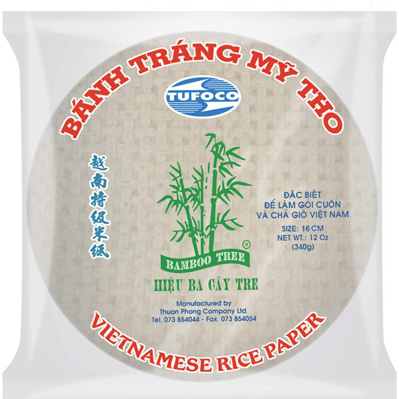 BAMBOO TREE VIETNAMESE RICE PAPER 16CM 340G ROUND RICE PAPERS BAMBOO TREE VIETNAMESE RICE PAPER 16CM 340G ROUND RICE PAPERS