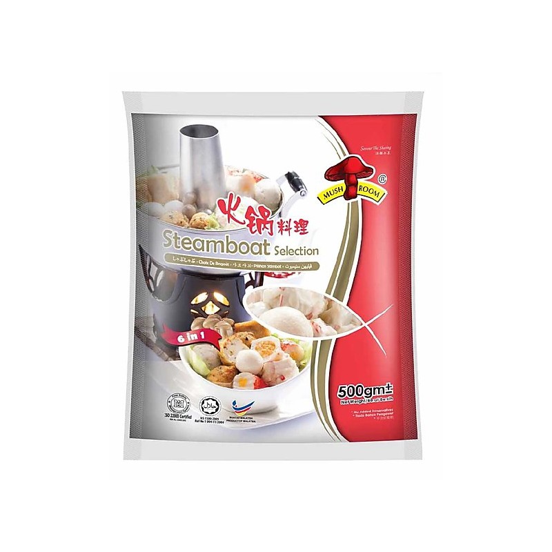 Mushroom Brand Mixed Steamboat Selection 500g Ikan Seafood Tofu Mushroom Brand Mixed Steamboat Selection 500g Ikan Seafood Tofu