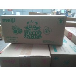 Full Case of 2x Meiji Hello Panda 50gx10 Pack of Coconut...