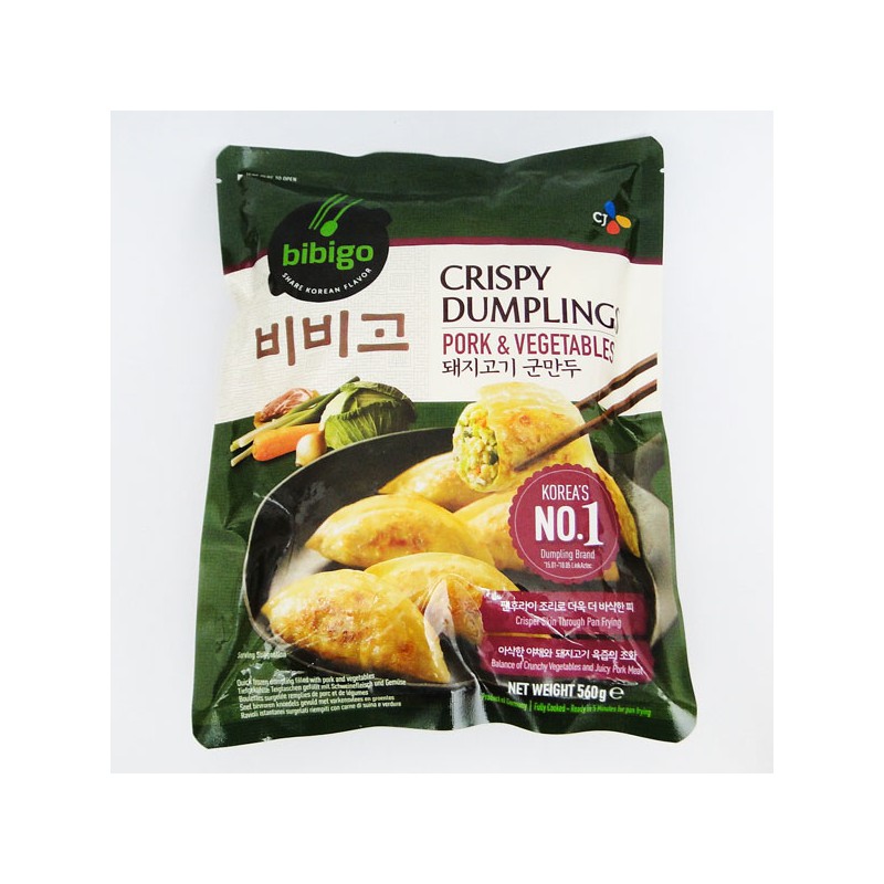 CJ Bibigo Crispy Dumplings Pork & Vegetable 560g Pork & Vegetable Crispy Dumplings