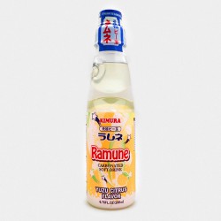 Kimura Ramune Carbonated Soft Drink Yuzu Citrus Flavor 200ml Soft Drink Yuzu Citrus Flavor