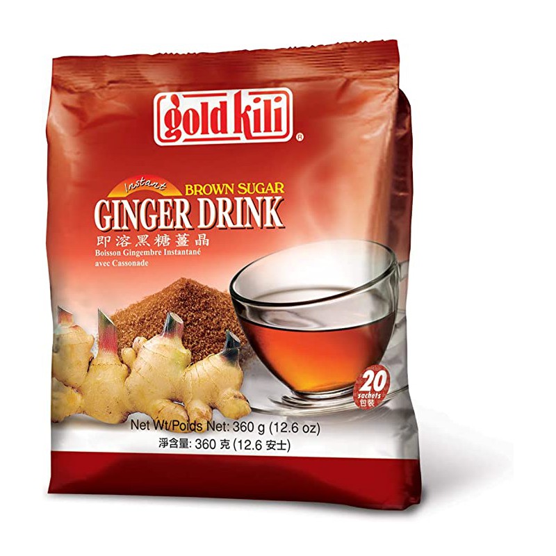 Gold Kili Instant Singapore Brown Sugar Ginger Drink (20 Sachets) 360g Instant Singapore Brown Sugar Ginger Drink