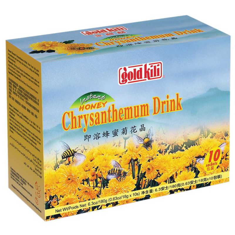 Gold Kili Instant Honey Chrysanthemum Drink (10 Sachets) 180g Instant Honey Chrysanthemum Drink
