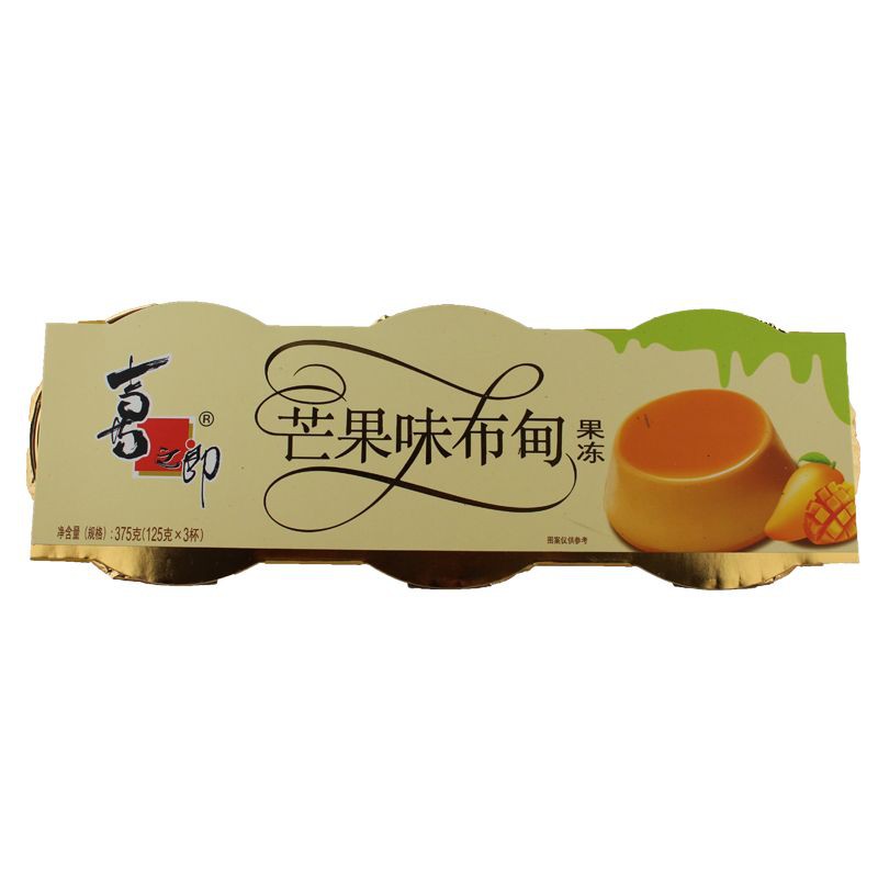 Xizhilang 3 Jelly Cups Mango Flavor 375g (3 x 125g) 3 Jelly Cups Mango Flavor