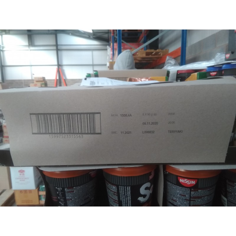 Nissin Soba Cup Noodles 8x90g Teriyaki Flavour Instant Soba Cup Noodles Nissin Soba Cup Noodles 8x90g Teriyaki Flavour Instant Soba Cup Noodles