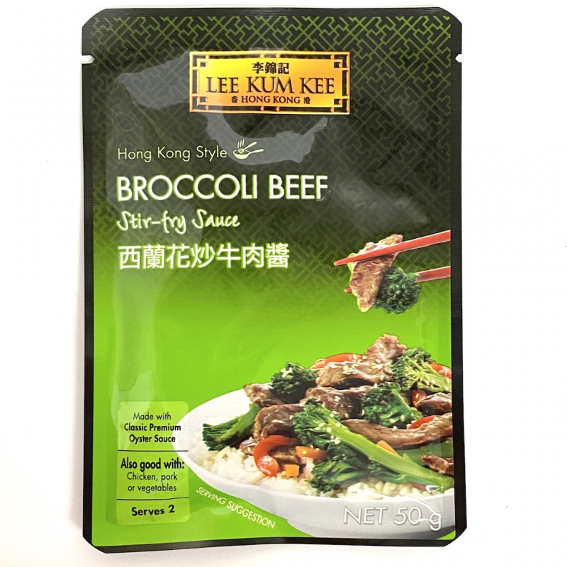Lee Kum Kee Sauce for Broccoli Beef In Oyster Sauce (李錦记西兰花炒牛肉酱) LKK 50g Stir Fry Sauce for 2 Lee Kum Kee Sauce for Broccoli Beef In Oyster Sauce (李錦记西兰花炒牛肉酱) LKK 50g Stir Fry Sauce for 2