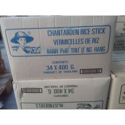 Farmer Chantaboon 5mm Rice Sticks 34x400g 5mm Phở Pad Thai Rice Noodles