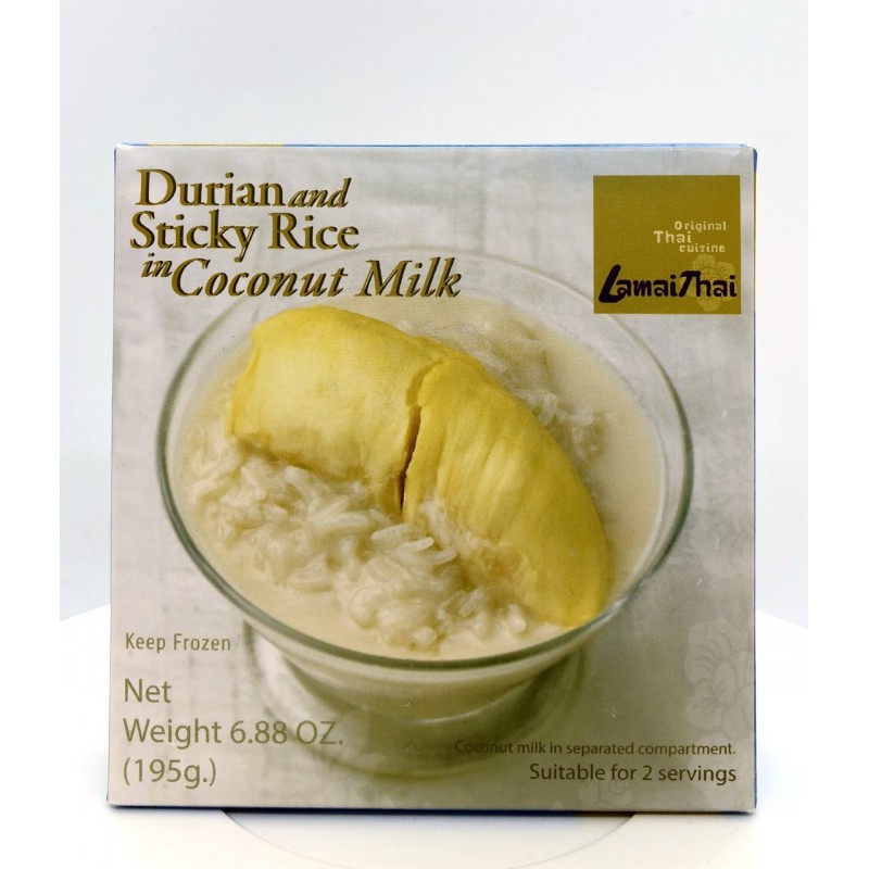 Buono Durian with Sticky Rice in Coconut Milk 195g Durian with Sticky Rice in Coconut Milk