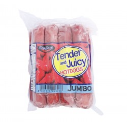Mandheys Tender and Juicy Jumbo Hotdogs 750g Jumbo Hotdogs