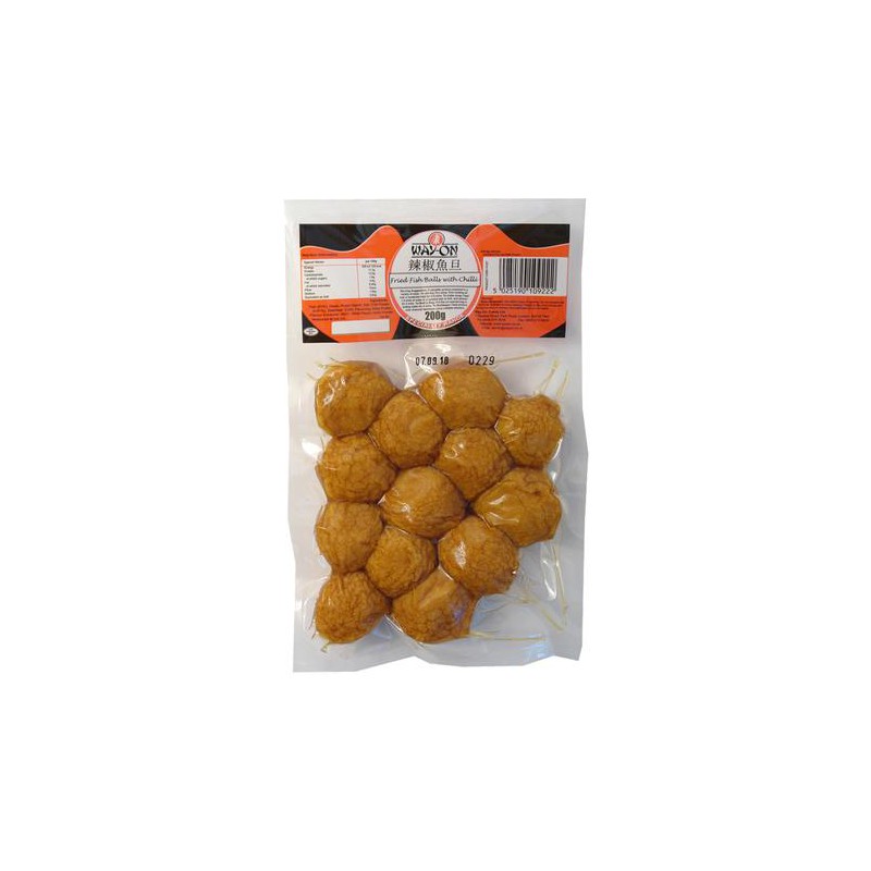 Way-On Fried Fish Balls with Prawn 200g Fried Fish Balls with Prawn