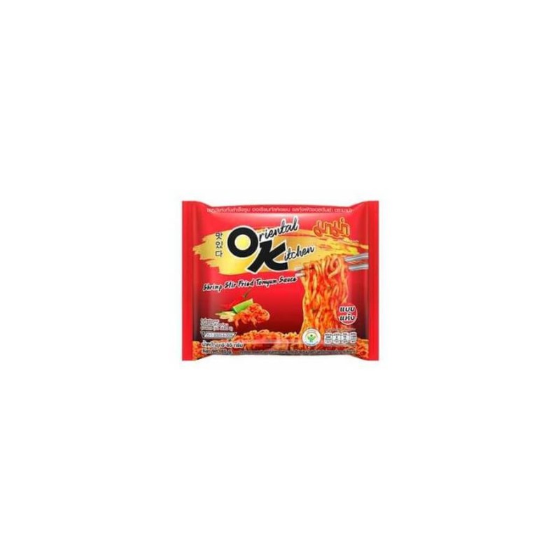 Mama Oriental Kitchen Brand Shrimp Instant Noodles 85g Stir Fried Tomyum Sauce Flavour Noodles