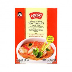 Maesri Tom Yum Paste 100g Hot and Sour Thai Soup Paste