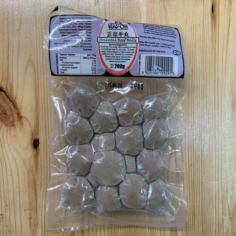 Way-On Oriental Beef Balls 200g Oriental Beef Balls