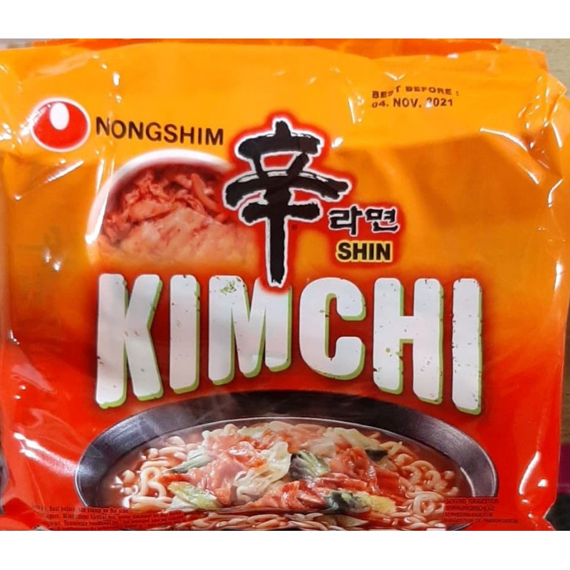 Nongshim Noodles Kimchi 5x120g Ramyun 5 pack Noodle Soup Nongshim Noodles Kimchi 5x120g Ramyun 5 pack Noodle Soup