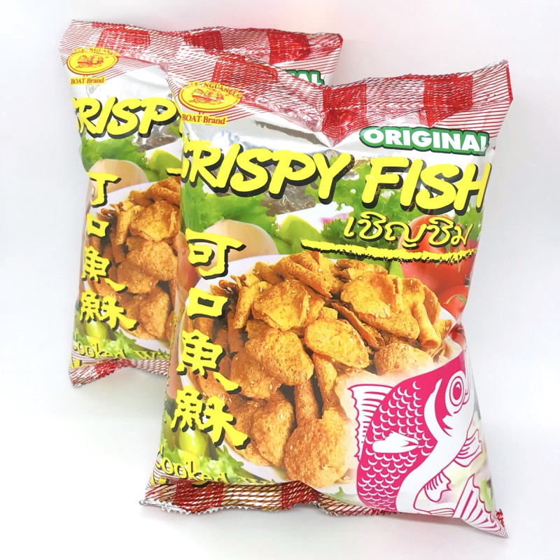 Tae Nguan Tai Boat Brand Original Crispy Fish 100g Original Crispy Fish