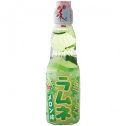 Ramune Japanese Carbonated Soft Drink Melon flavour 200ml