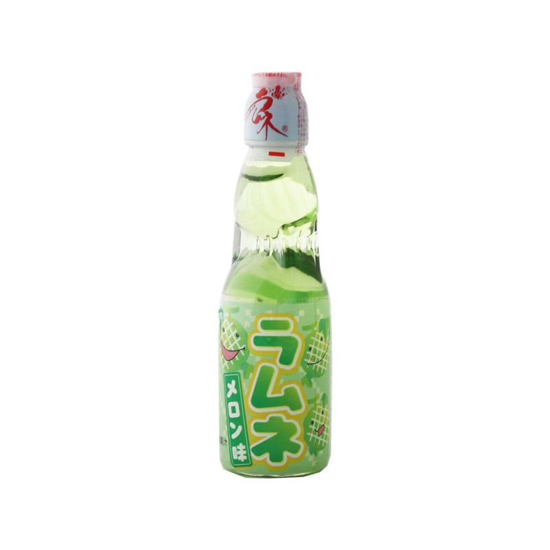Ramune Japanese Carbonated Soft Drink Melon flavour 200ml