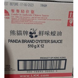 Full Case of 12x Lee Kum Kee Panda Brand 510g Oyster Sauce