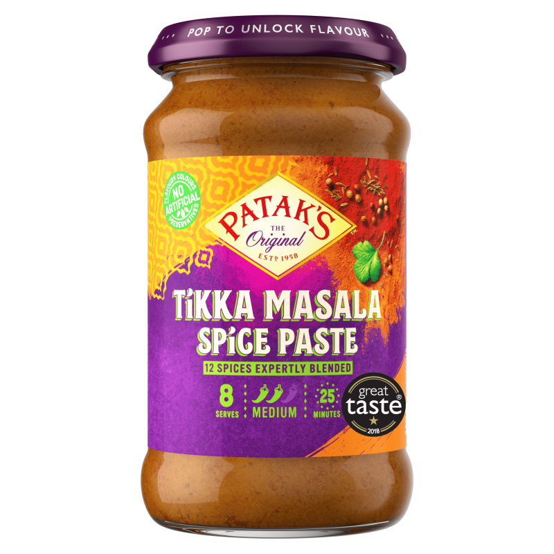 Patak's Tikka Masala Spice Paste (Vegan & Gluten Free) 283g Tikka Masala Spice Paste