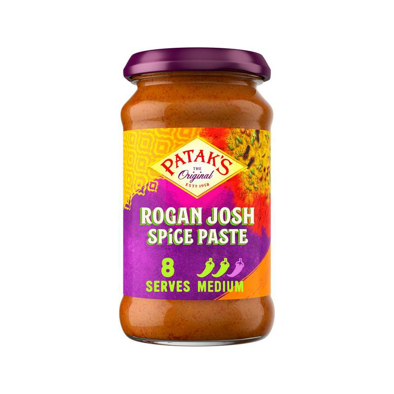 Patak's Rogan Josh Spice Paste (Vegan & Gluten Free) 283g Rogan Josh Spice Paste (Vegan & Gluten Free)