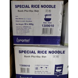 Longdan Special Rice Noodles 30x400g Bánh Phở Đặc Biệt...